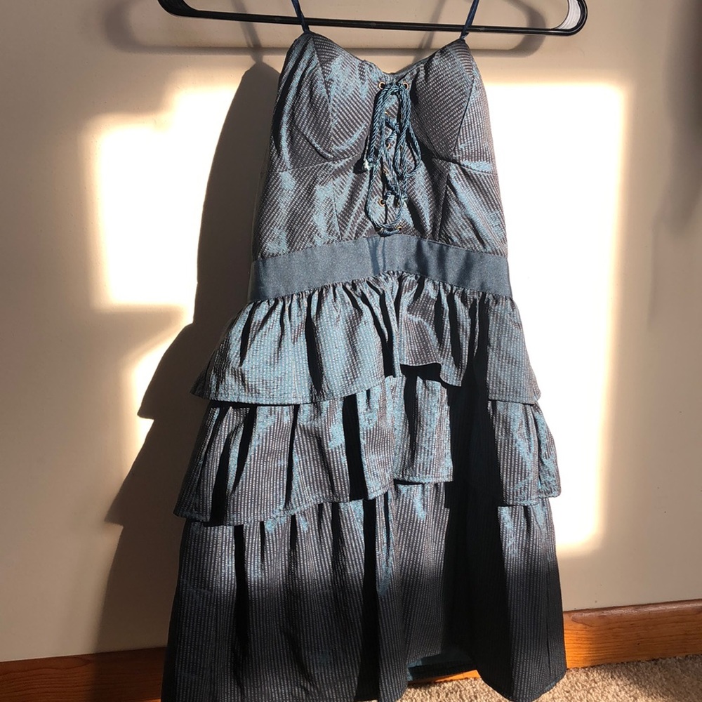 Urban Outfitters ruffled strapless dress